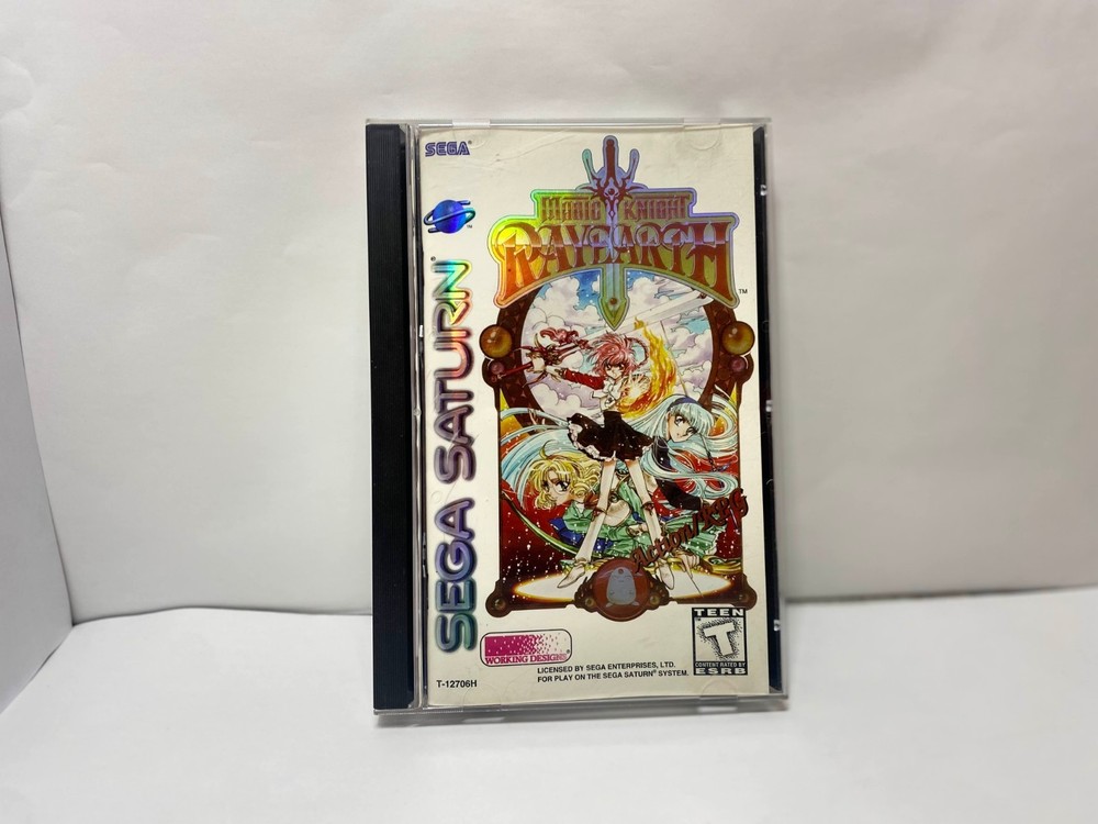 Magic Knight Rayearth (Sega Saturn, 1998) Cib With Stickers & Reg-Card