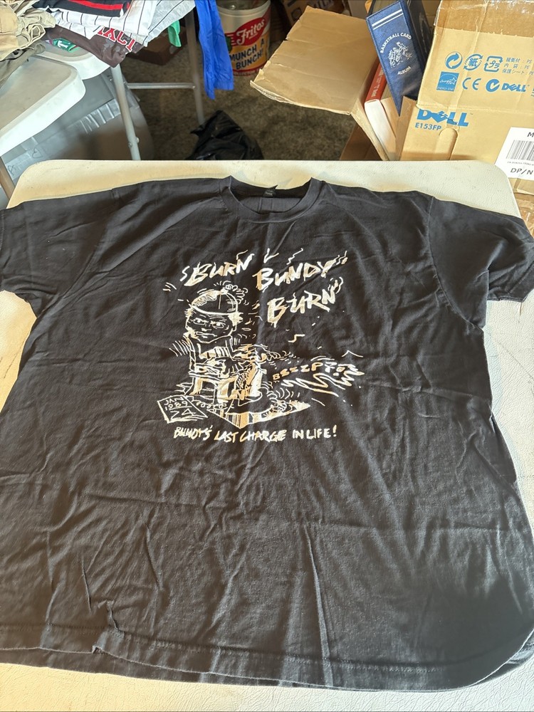 Vintage Burn Bundy Burn Serial Killer T-shirt XXL Ted Bundy True Crime