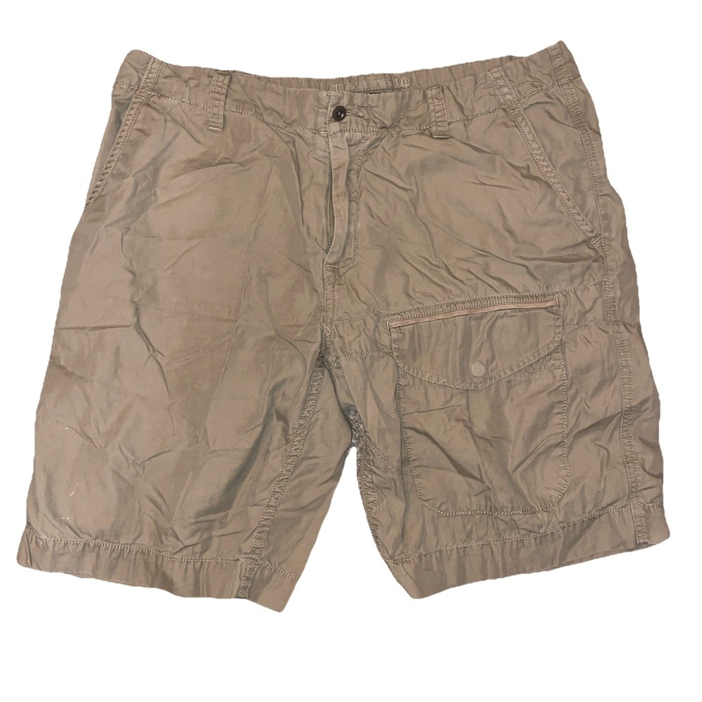 Vintage Polo Ralph Lauren Baggy Cargo Shorts Beige Skater 10” Inseam Size 36