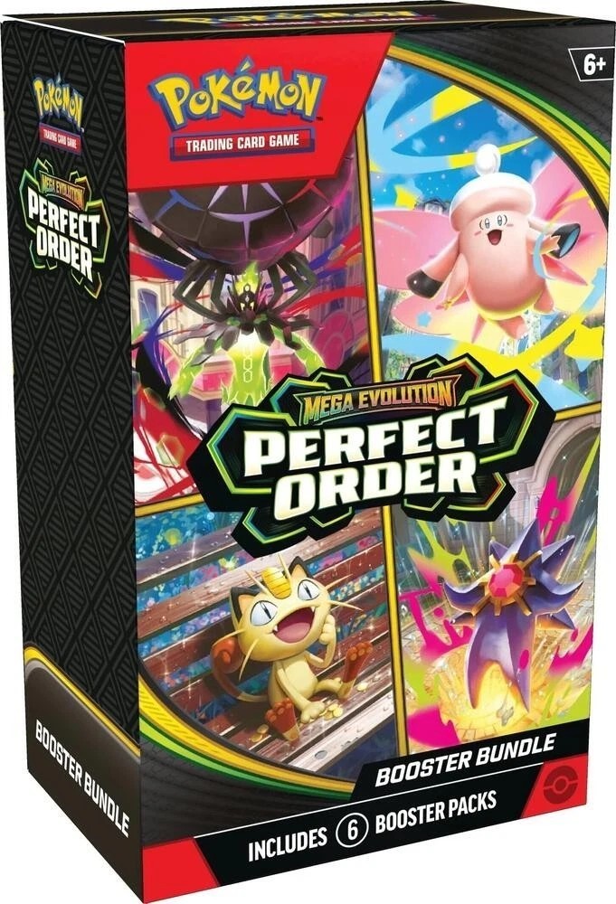 Pokémon TCG: Mega Evolution-Perfect Order Booster Bundle (6 Packs) New Sealed