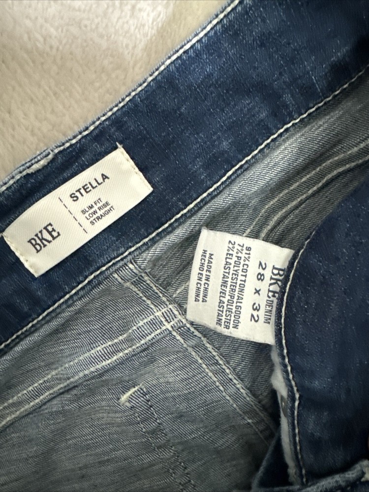 BKE Womens Jeans 28 Blue Denim Stella Stretch Cut  Off Capris Casual