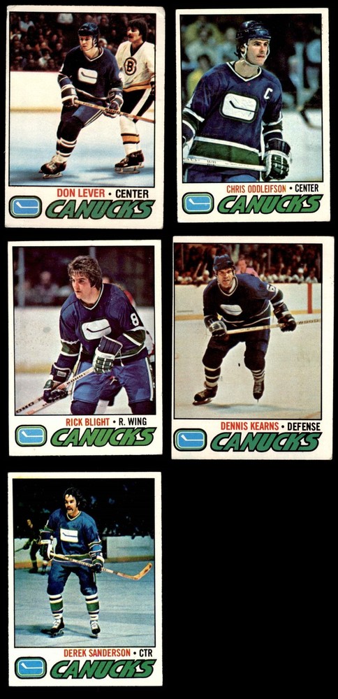 1977-78 Topps Vancouver Canucks Near Team Set 3 - VG 5134147 (7 / 8 cards)