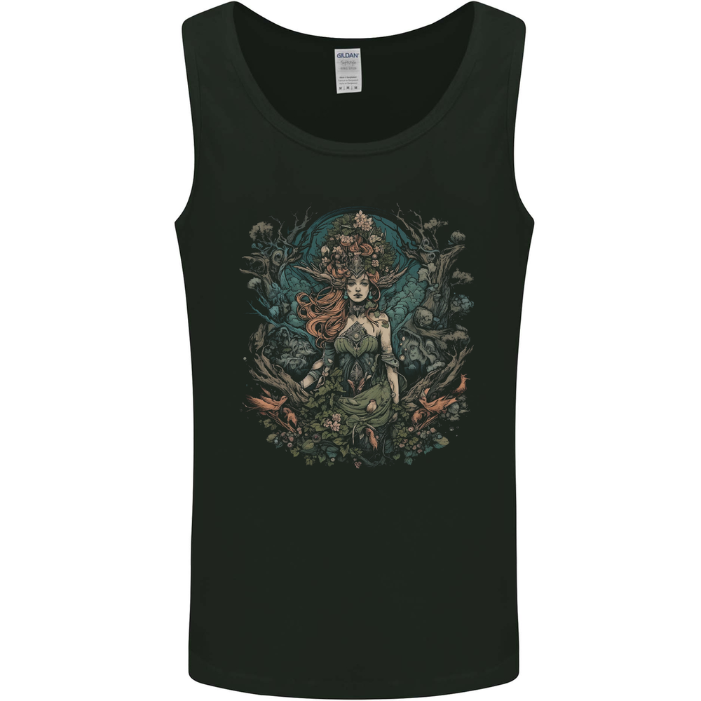 Chaleco sin mangas Queen of Nature Fantasy pagano para hombre