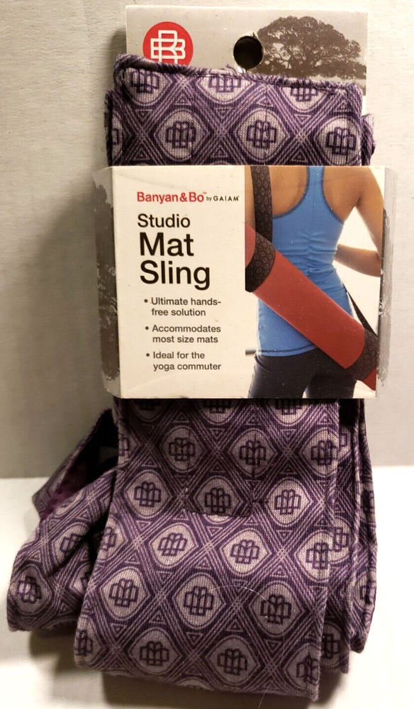 Studio Yoga Mat Sling Hands Free Solutions Accommodates Most sizes Hand Wash-image