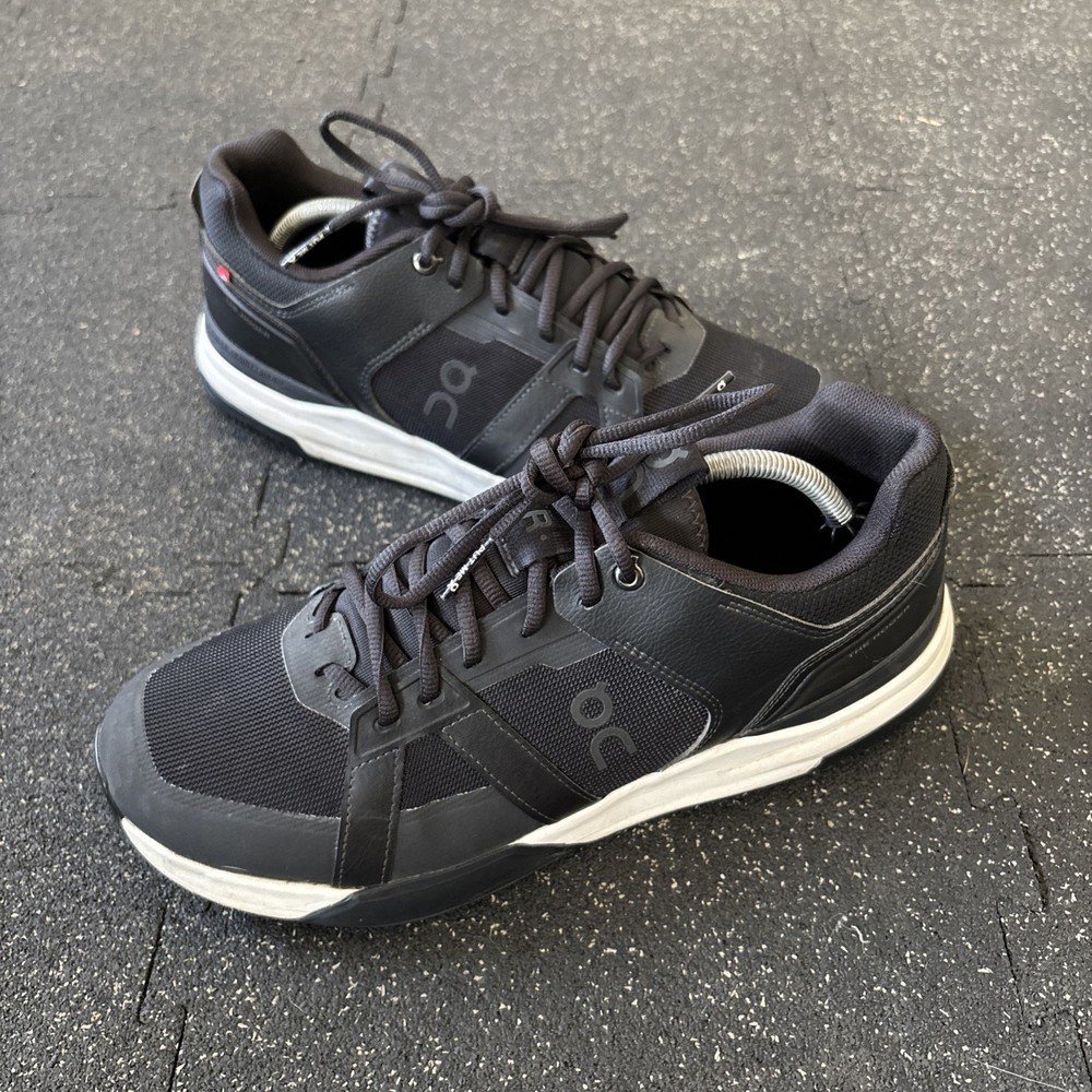 OnCloud On The Roger Clubhouse Pro Black White Men’s Size 11.5 Sneakers Lace Up