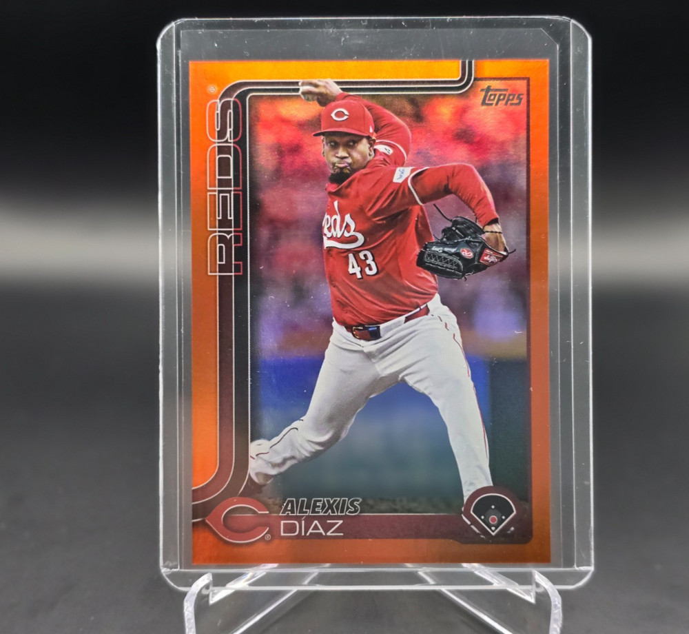 2025 Topps Series 2 - Alexis Diaz #434 Orange Rainbow Foilboard /25