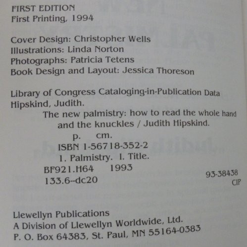 The New Palmistry: How to Read the W... by Hipskind, Judith Paperback / softbackFREE US DELIVERY | ISBN: 1567183522 | Quality Books