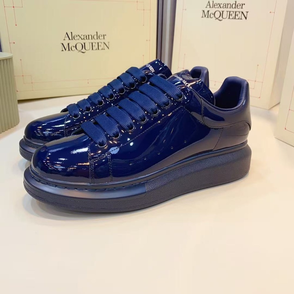 Alexander McQueen 'Dark Blue' Men's Casual Shoes