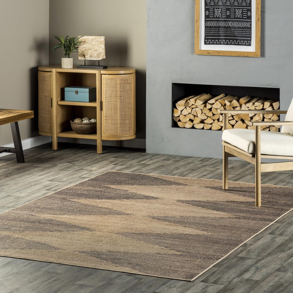 nuLOOM 9x12 Machine Washable Non-Slip Jute Area Rug with SuperiorWash