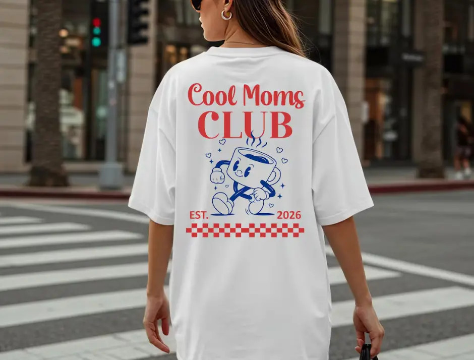 Cool Moms Club T-shirt personalized with children's birth years, gift for mom