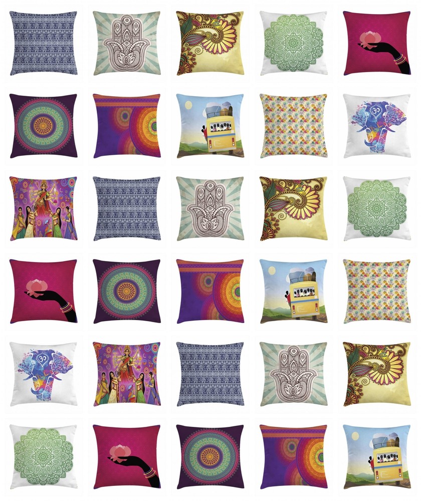 Ambesonne Asian-Inspired Throw Pillow Covers Available in 8 Sizes for Home Decor
