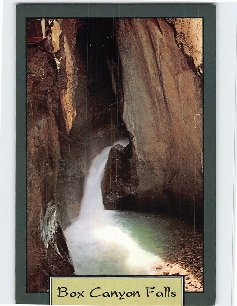 Postcard Box Canyon Falls Ouray Colorado USA