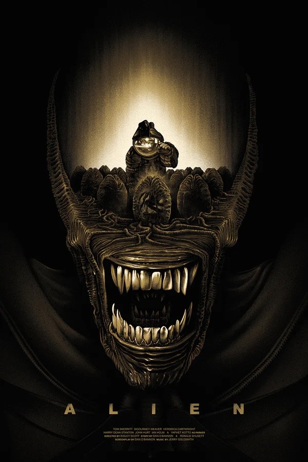 Alien by Benedict Woodhead 113/135 24” x 36” Screen Print Movie Art PosterEdition # 113 of 135, 24” x 36” Size, New