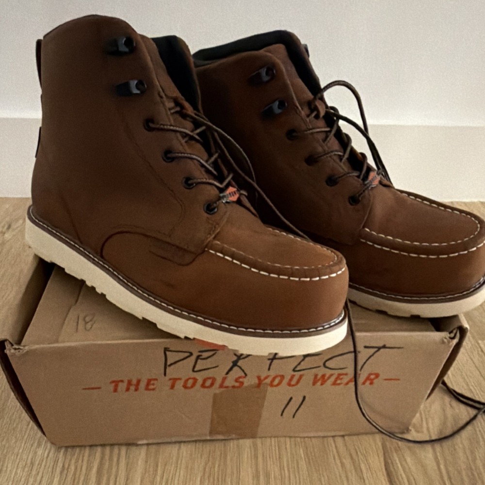 Brunt Marin Comp Toe Work Boots Men's Size 11 Medium ASTM F2413-18 EH Brown#18