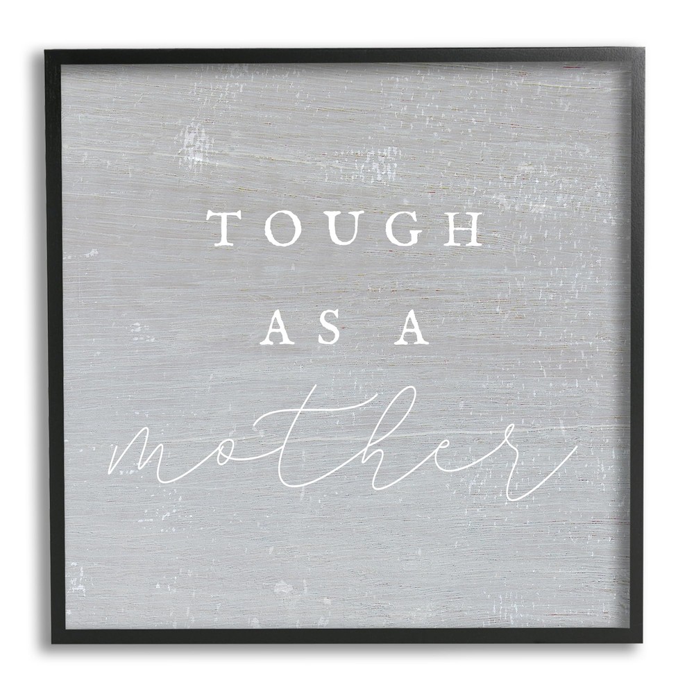 Grey Tough As A Mother Framed Giclee Art by Lil' Rue