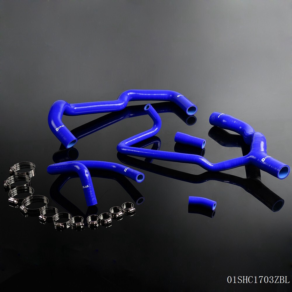 1995-2004 Peugeot 306 406 Blue Silicone Radiator Hose Clamps & Pipe Kit