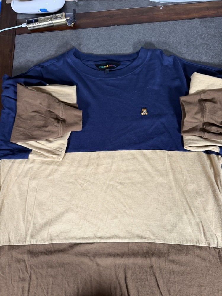 teddy fresh color block Long Sleeve Size Large Long Sleeve T Shirt