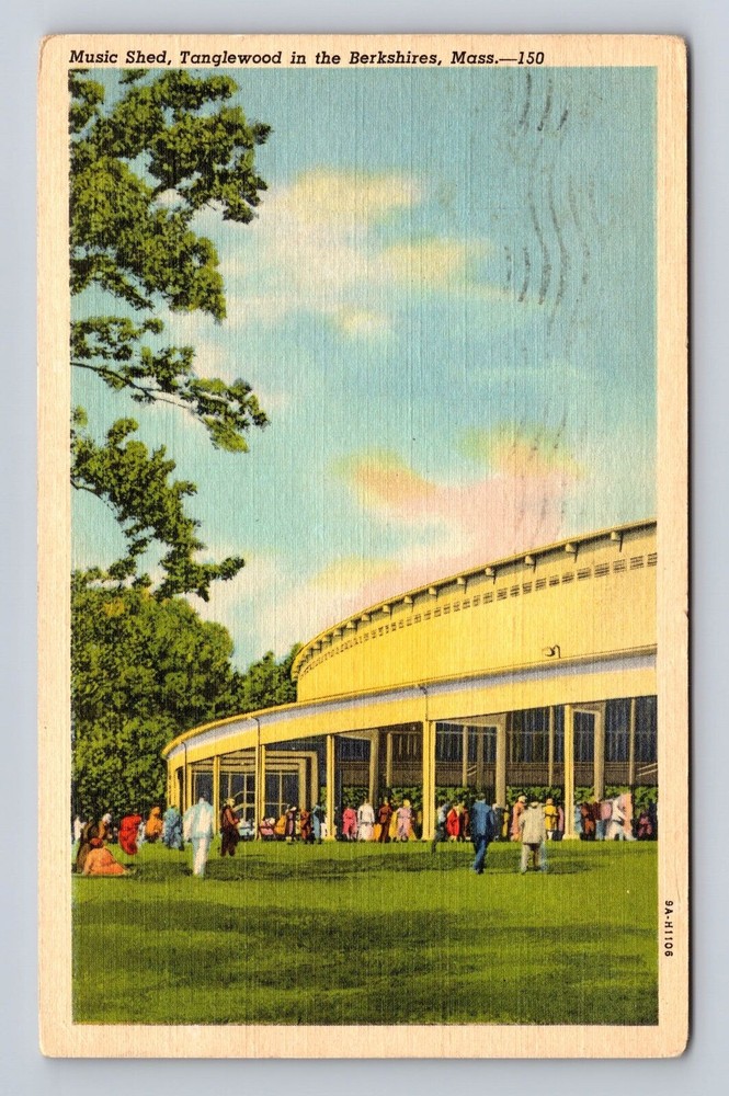 Tanglewood MA-Massachusetts, Berkshires, Music Shed, Vintage Postcard