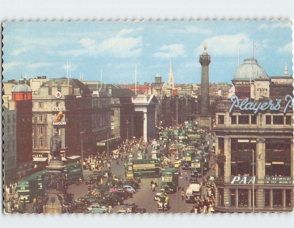 Postcard O Connell Street Dublin Ireland