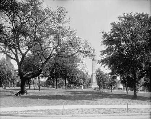 Confederate Park,monuments,memorials,statues,paths,Pensacola,Florida,FL,c1905