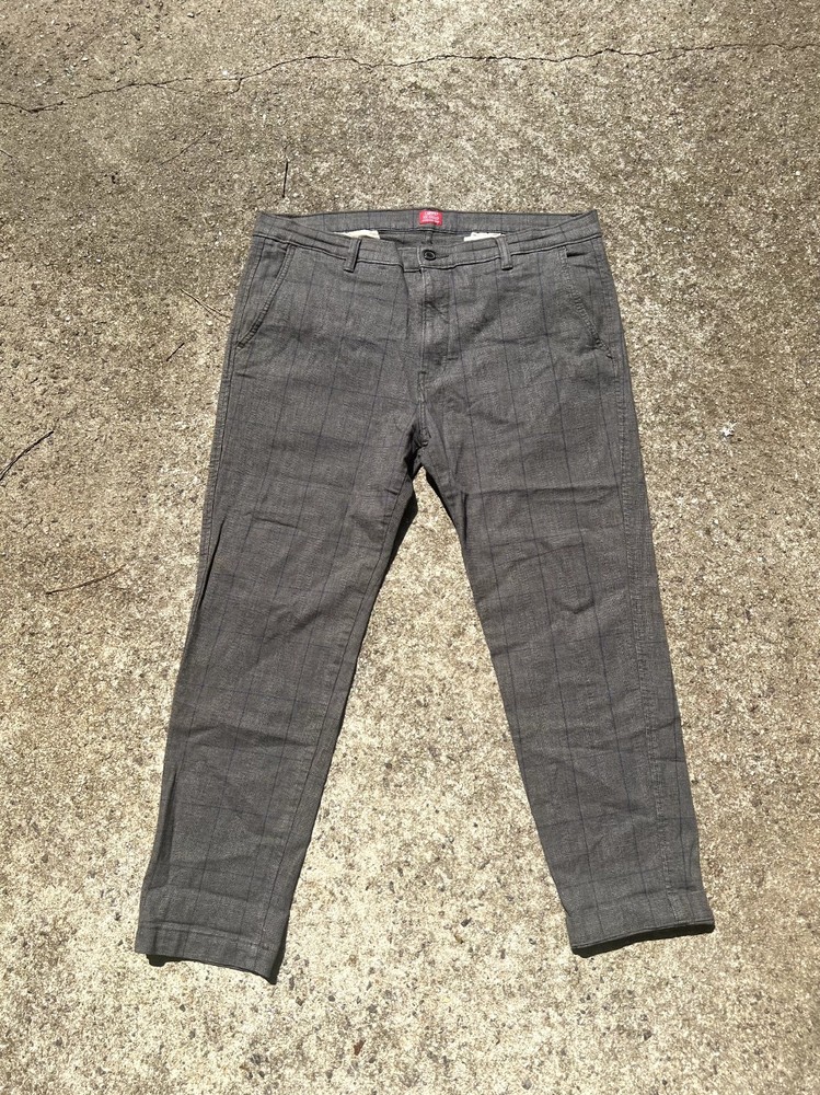 Y2K Mens Levi's Checkered 36x29 Chino XX Standard Taper Grandpacore Pants