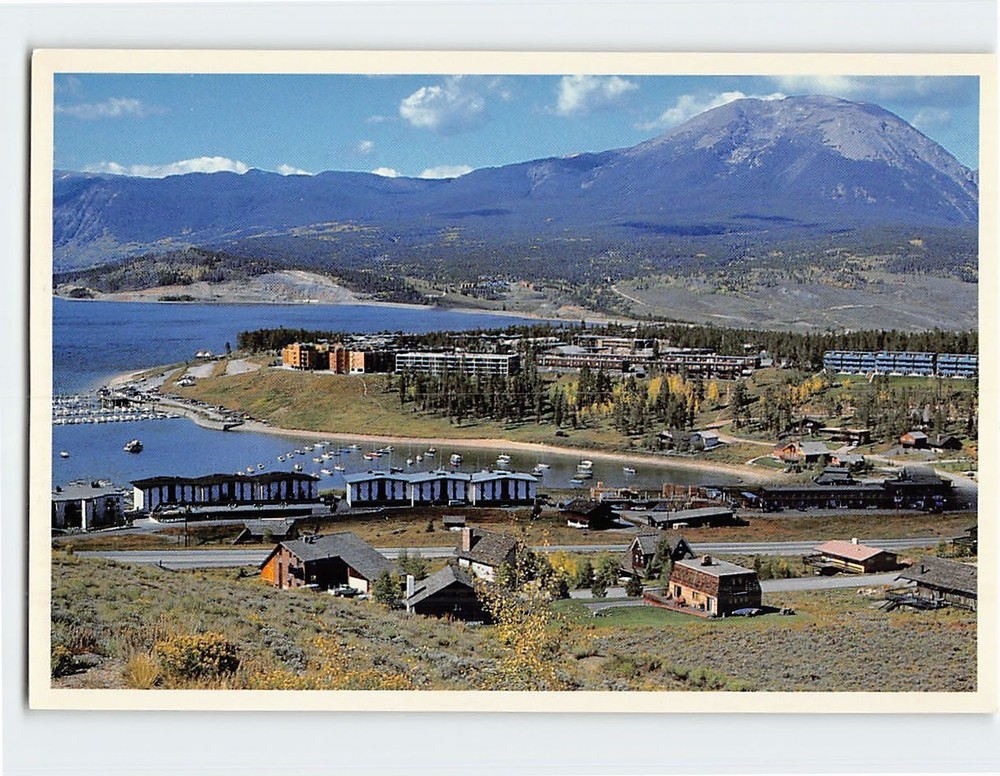 Postcard Aerial View Dillon Colorado USA