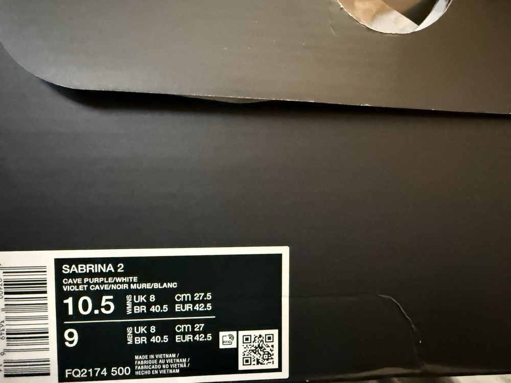 Nike Sabrina 2 Court Vision Men's Size 9