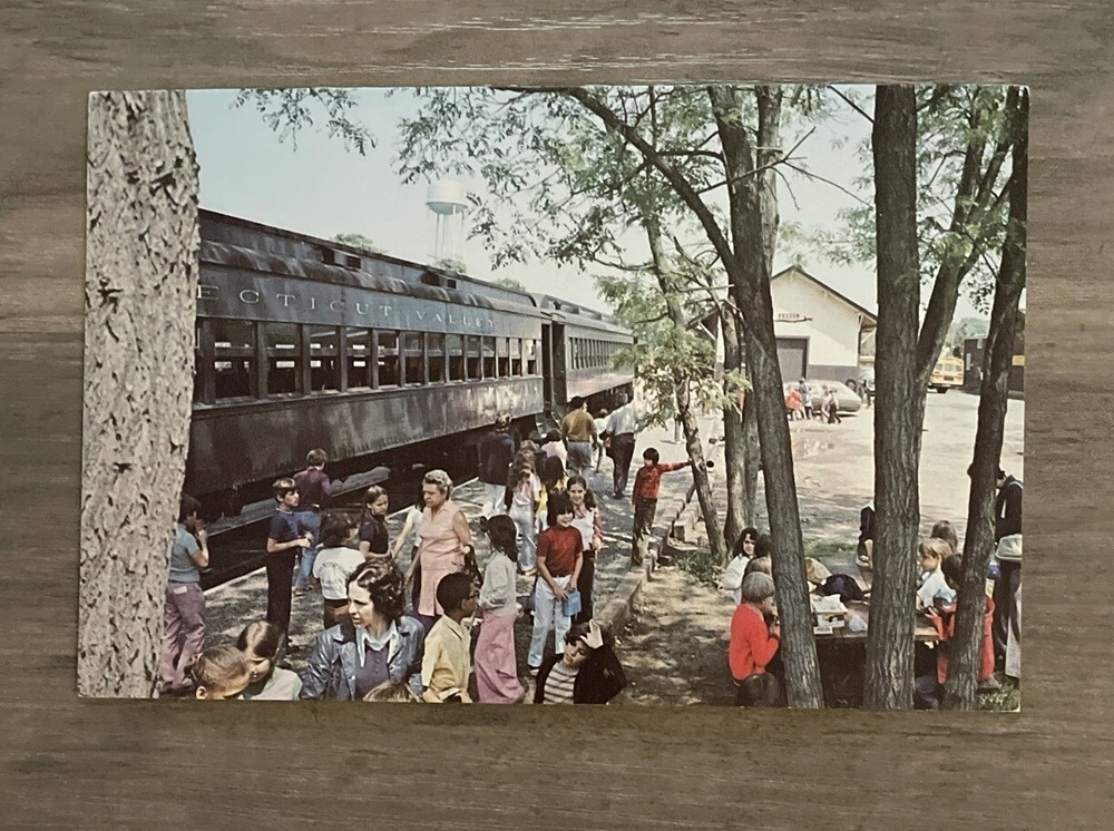 Essex CT-Connecticut, The Valley Railroad, Depot, Train Vintage Postcard