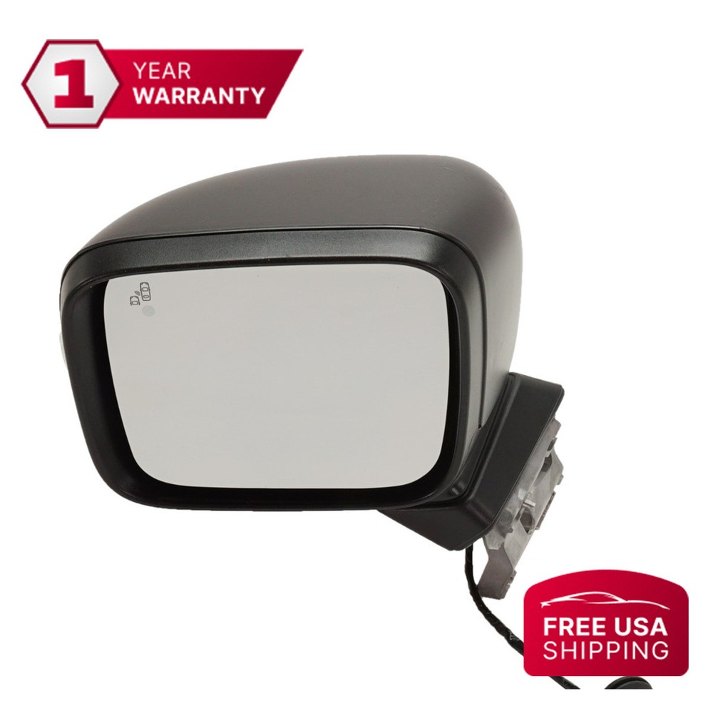 Mirror Textured Black Power Glass Heated Driver Side For 2015-2023 Jeep Renegade