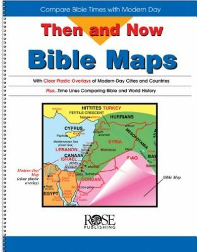 Then and Now Bible Maps Compare Ancient and Modern Locations by Rw Research New  