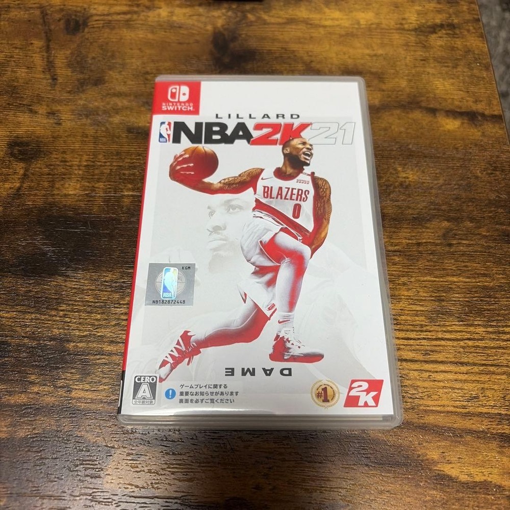 NBA2K21 Nintendo Switch Used Japanese version with Case Good Condition 2K