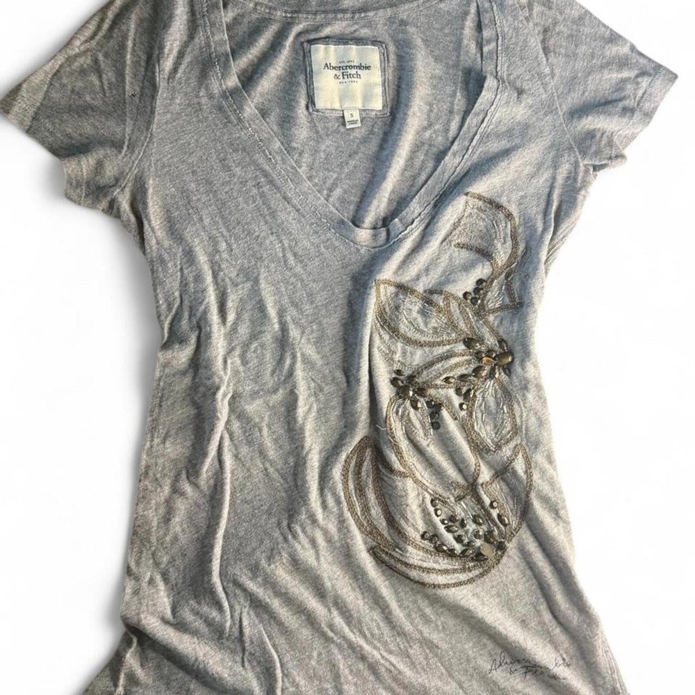 Y2K Abercrombie & Fitch Grey Shirt