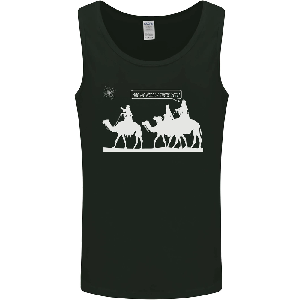 Are We Nearly there Yet? Funny Christmas Mens Vest Tank Top