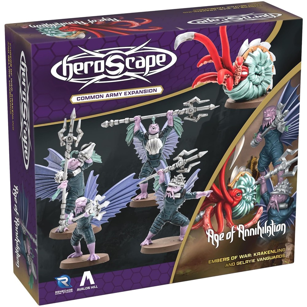 Renegade Game Studios - Heroscape Krakenling and Gelyrie Vanguards Army Expansio