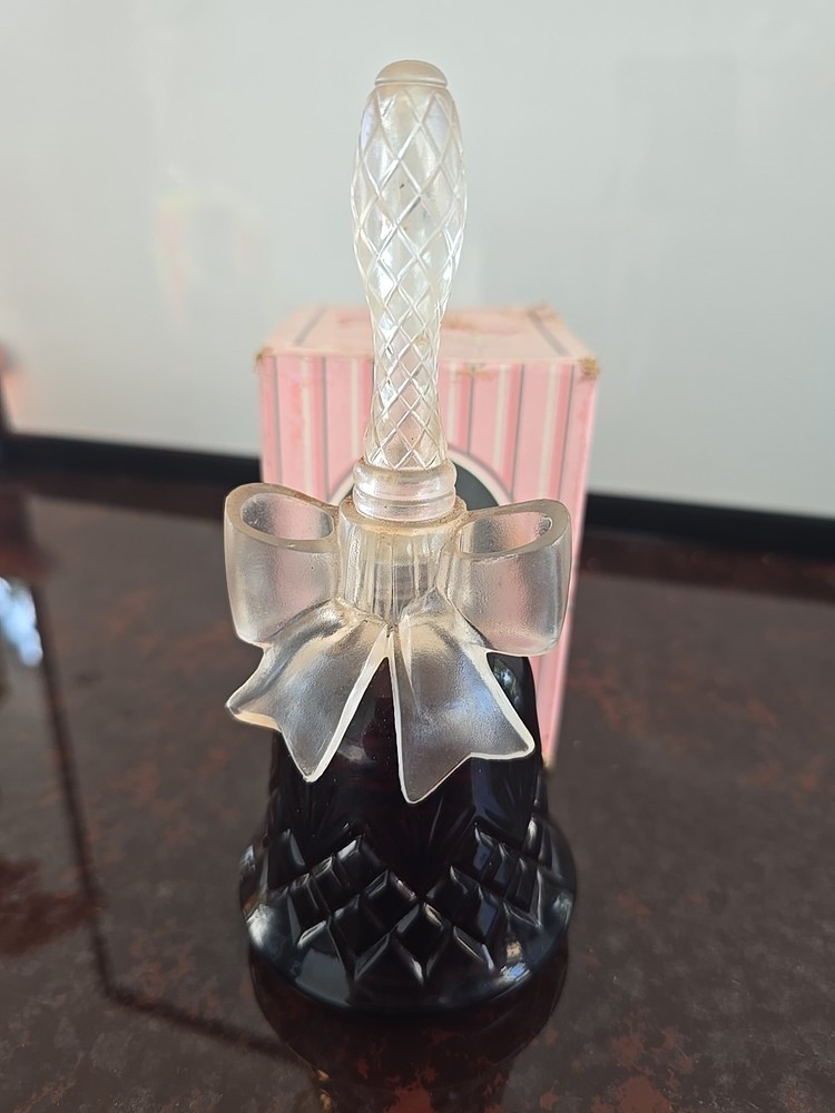 Avon Crystal Song Sonnet Cologne in Ruby Red Glass Bell Bottle