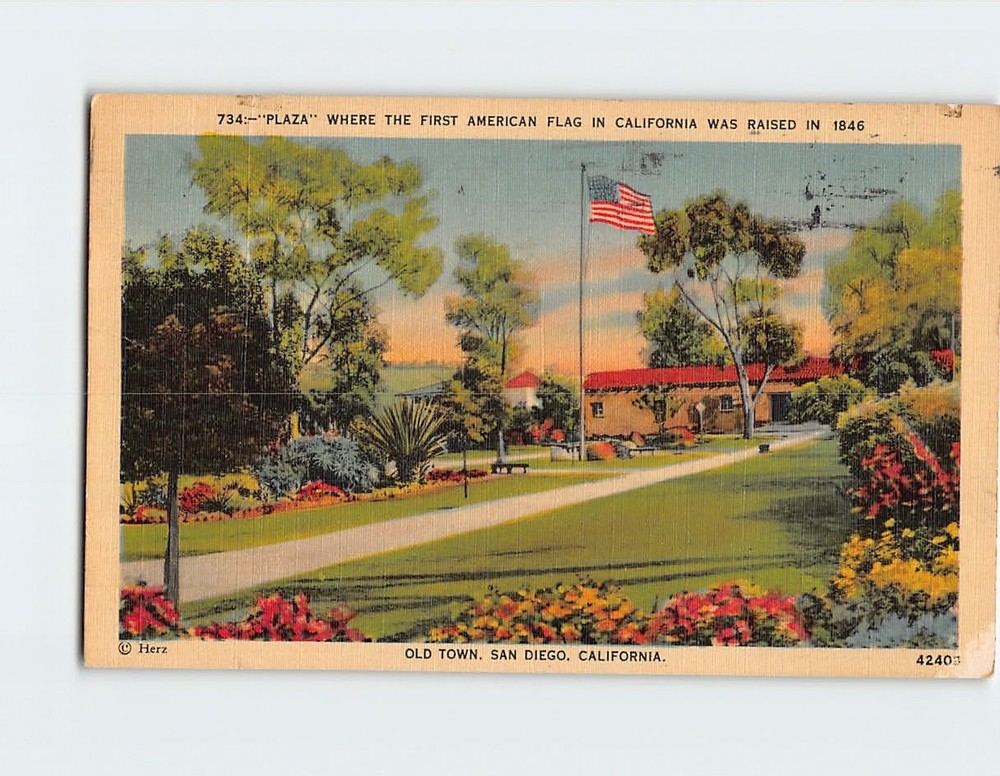Postcard Plaza Old Town San Diego California USA