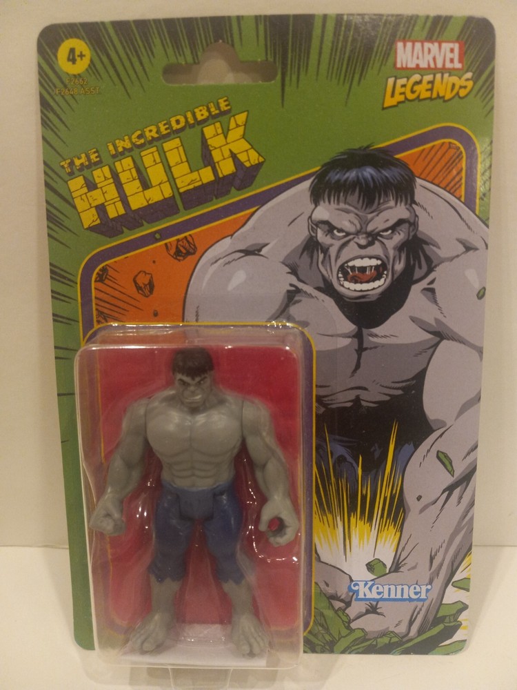 HULK Marvel Legends Retro 3.75” Action Figure Kenner NEW