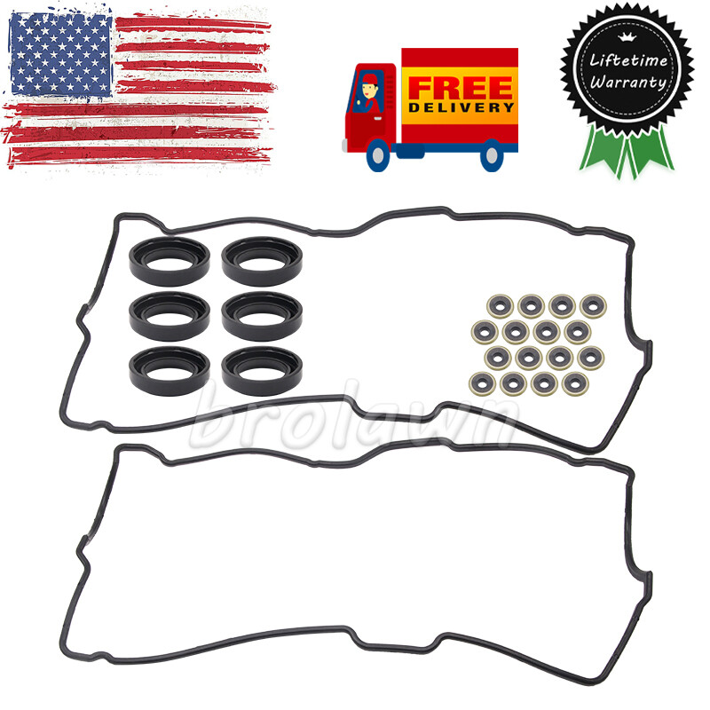 New 24PCS Valve Cover Gaskets Washer & Spark Plug Seals Set For Toyota Lexus US