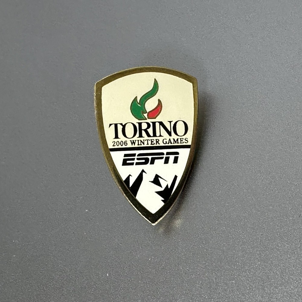 Rare ESPN Torino 2006 Olympics Staff TV Media Pin