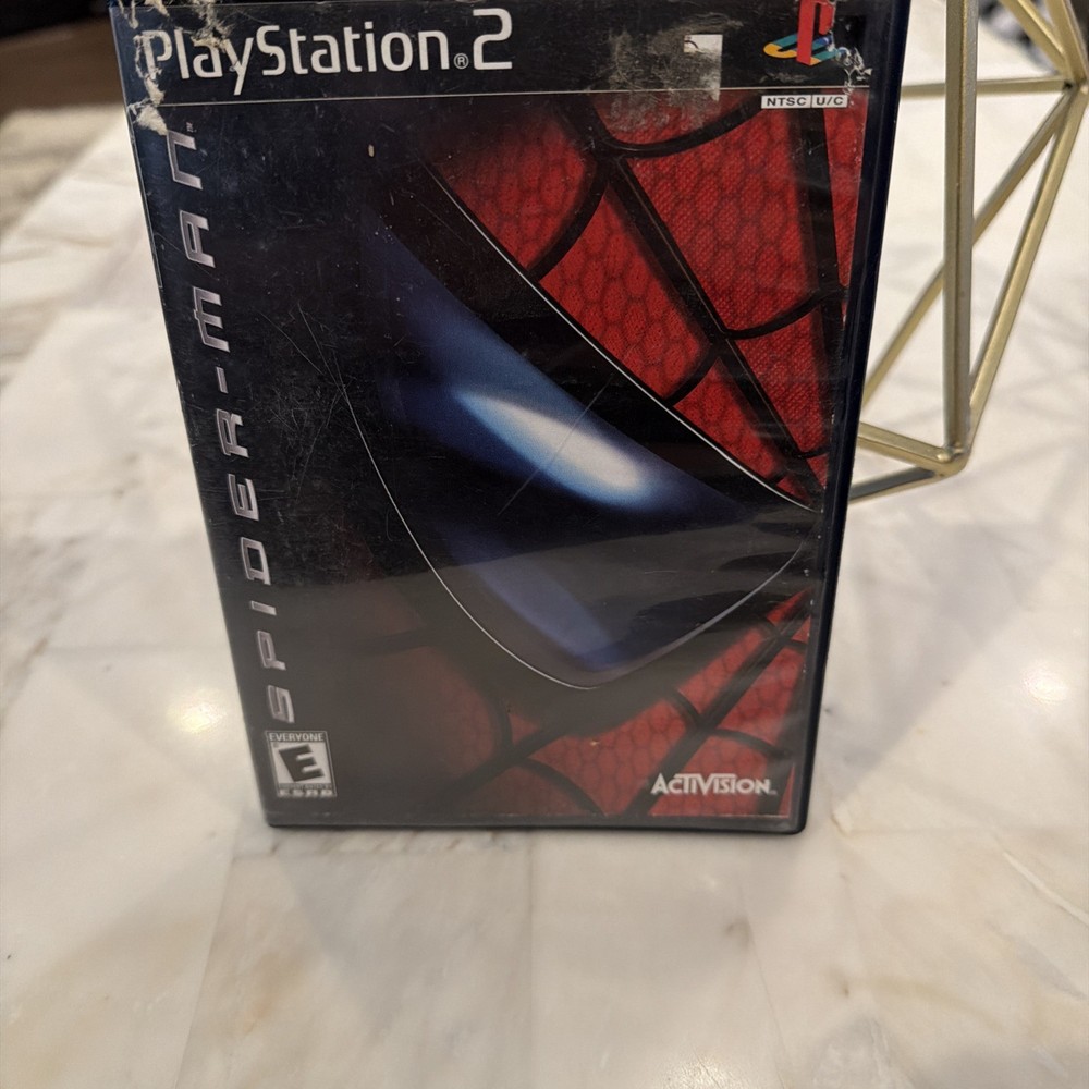 Spider-Man PS2 Sony PlayStation 2 Complete CIB Reg Card Tested