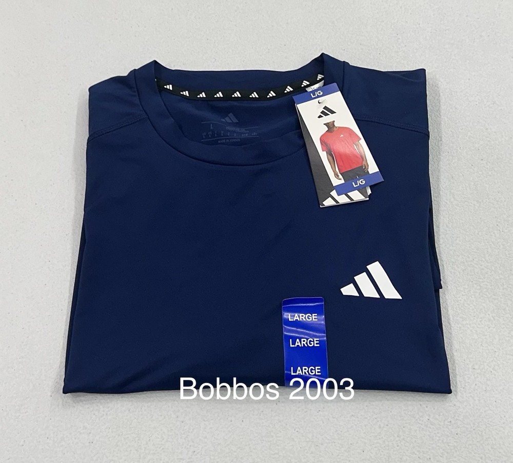 Adidas Men's Active Tee, Dark Blue, Size L