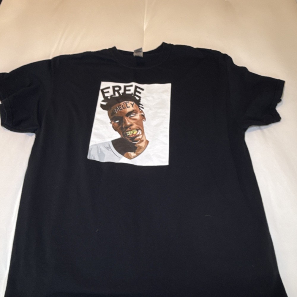 Men's Black XL Cotton T-Shirt Crew Neck Graphic Print Short Sleeve Art Theme