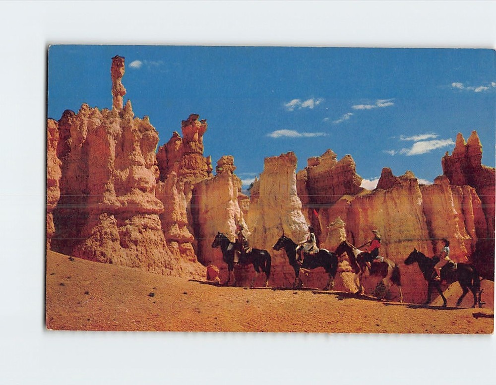 Postcard Horseback Riders Bryce Canyon National Park Utah USA