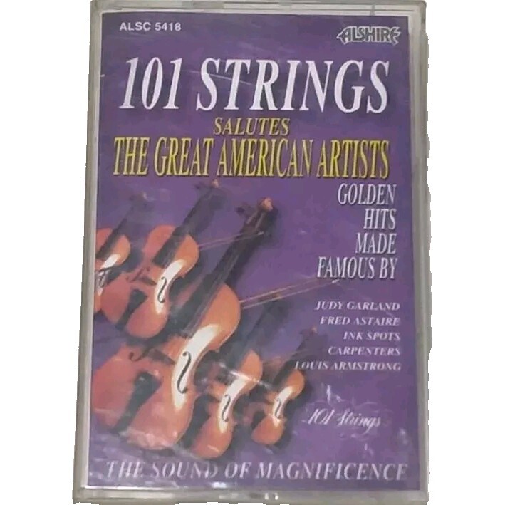 101 Strings Cassette Tape Salutes The Great American Artist Golden Hits