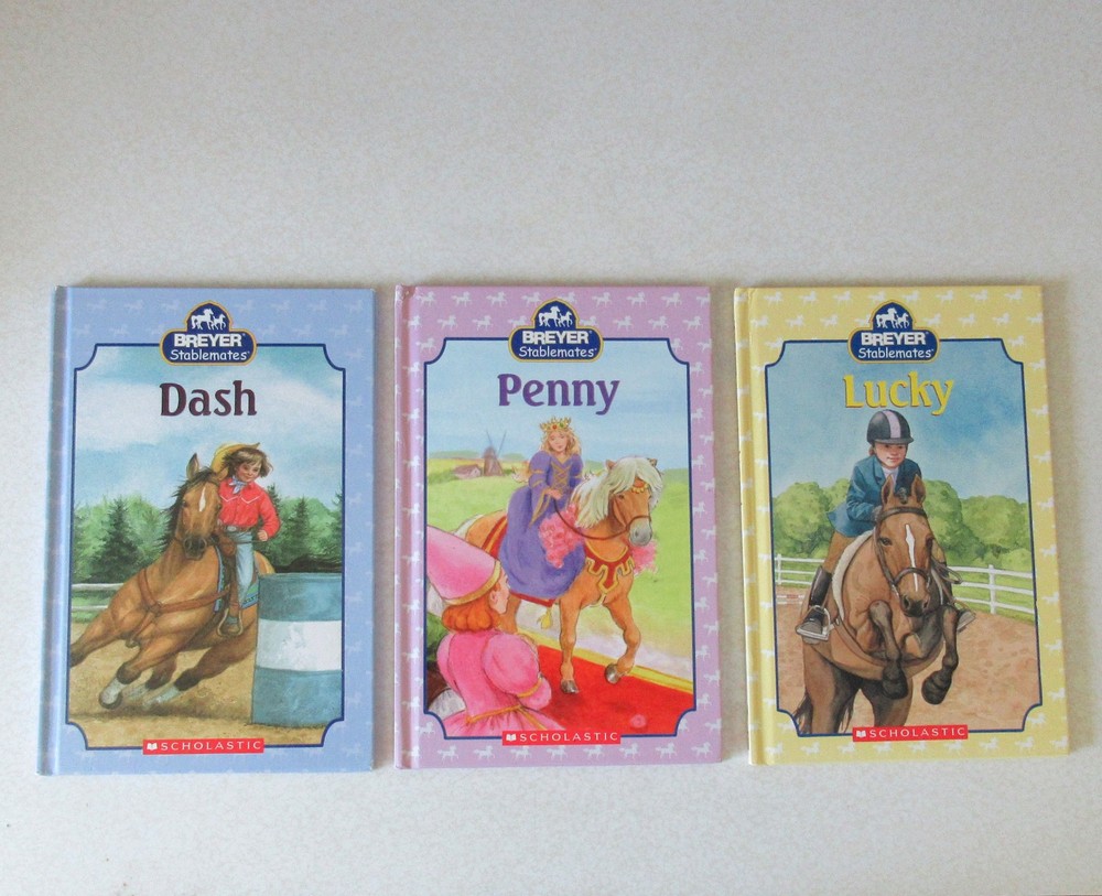 BREYER STABLEMATES Book Lot Dash Quarter Horse Penny Shetland Lucky Thoroughbred