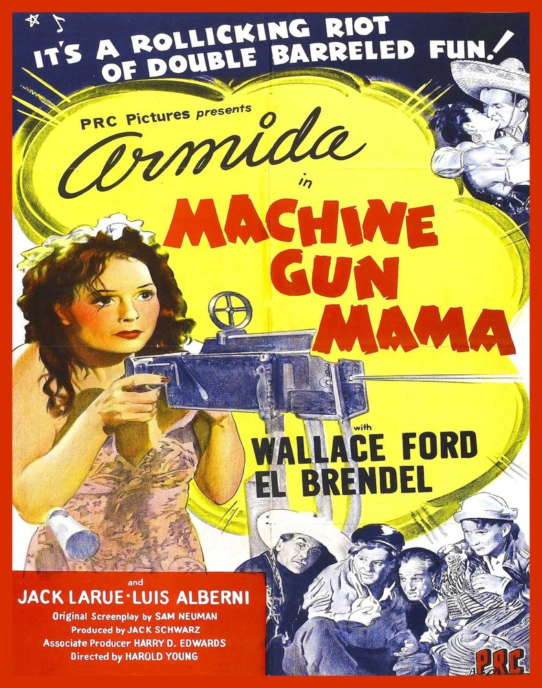 Decoration Poster.Home room art.Interior design.Machine Gun Mama movie.7437