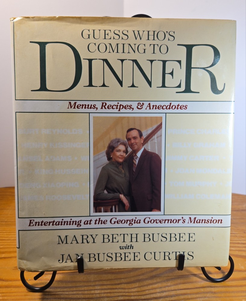Signed Cookbook GUESS WHO'S COMING TO DINNER-1986 1st By Both AUTHORS.