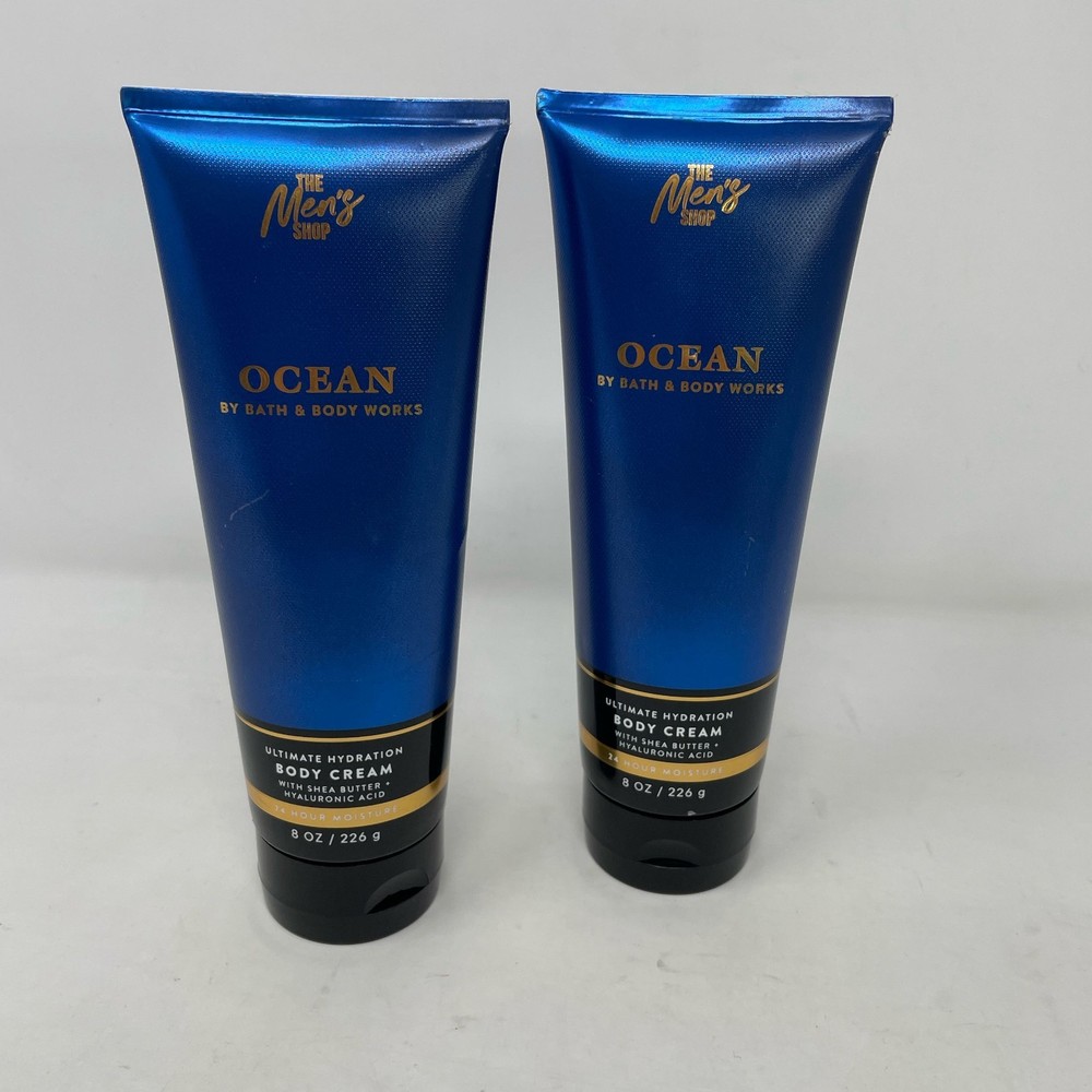Bath & Body Works Ocean Men’s Body Cream 8oz 2-Pack Ultimate Hydration