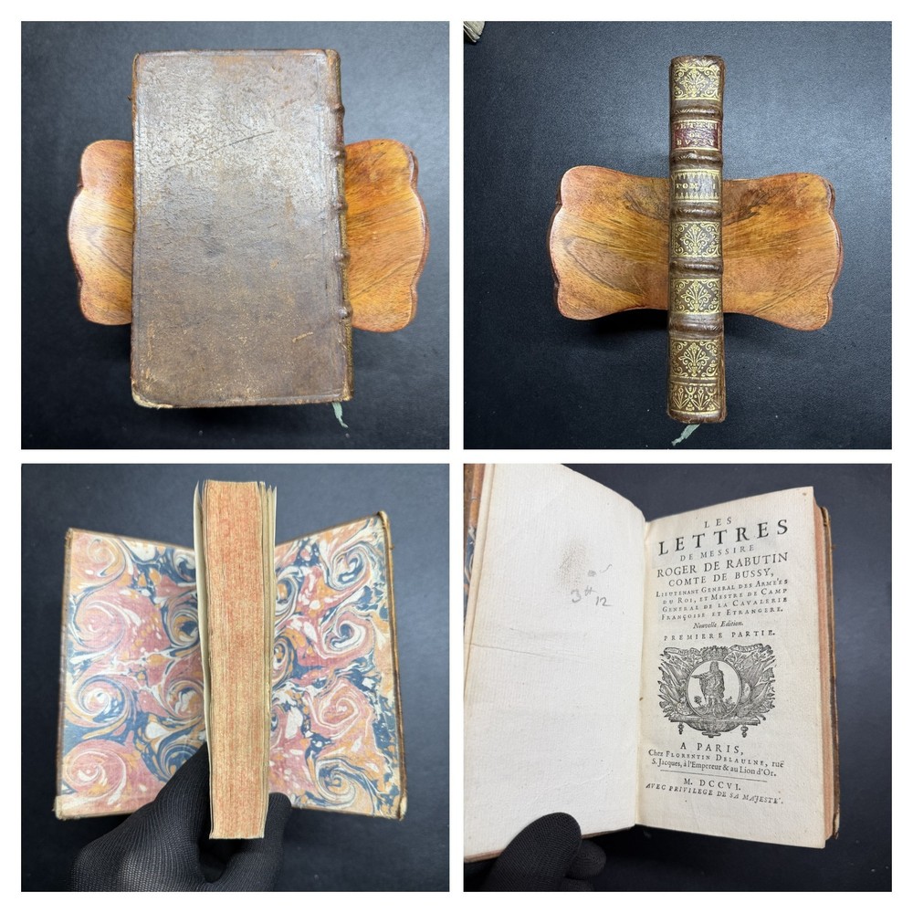 1706 Bussy-Rabutin Letters French Vol 1 Roger de Rabutin Calf