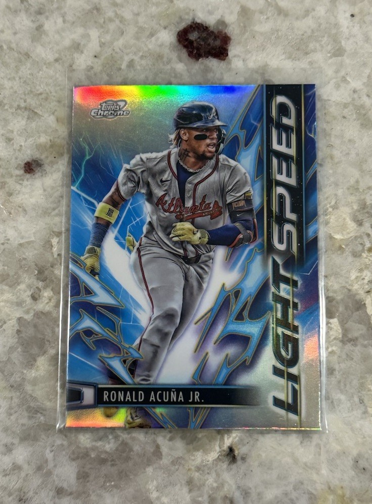 Ronald Acuña Jr. 2025 Topps Chrome Cosmic Light Speed #LS-7 Atlanta Braves